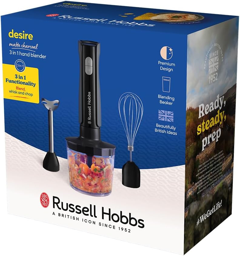 Russell Hobbs Matte Charcoal Hand Blender 27141-56