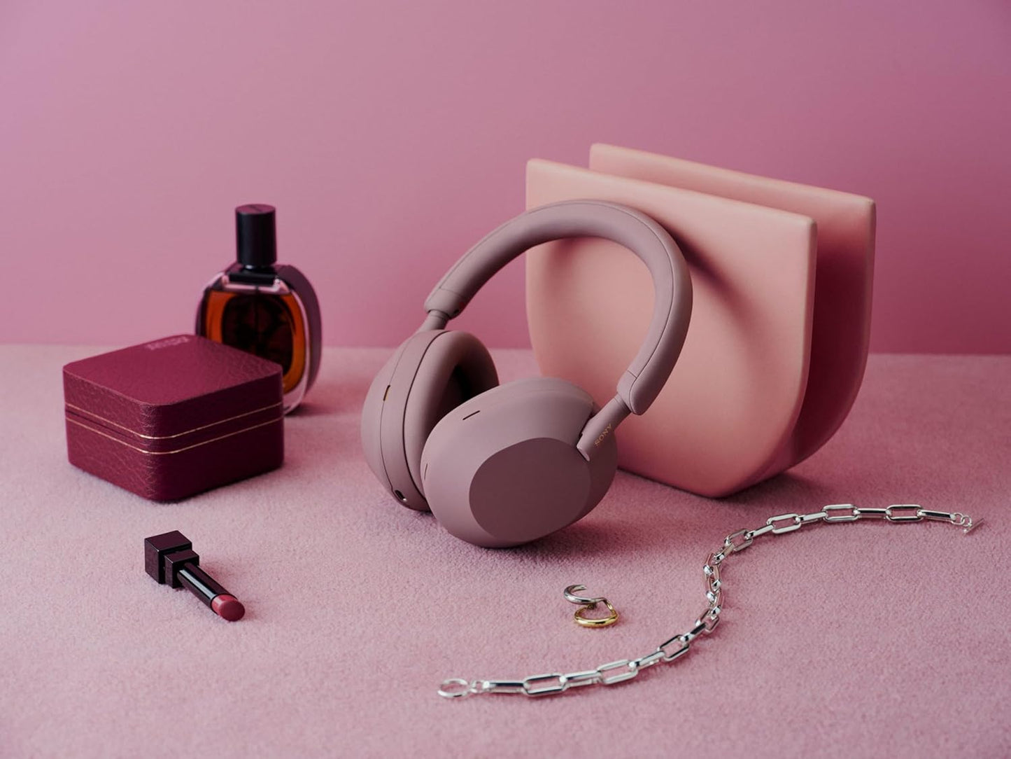 Sony WH-1000XM5 kabellose Bluetooth Noise Cancelling Kopfhörer, Smokey Pink