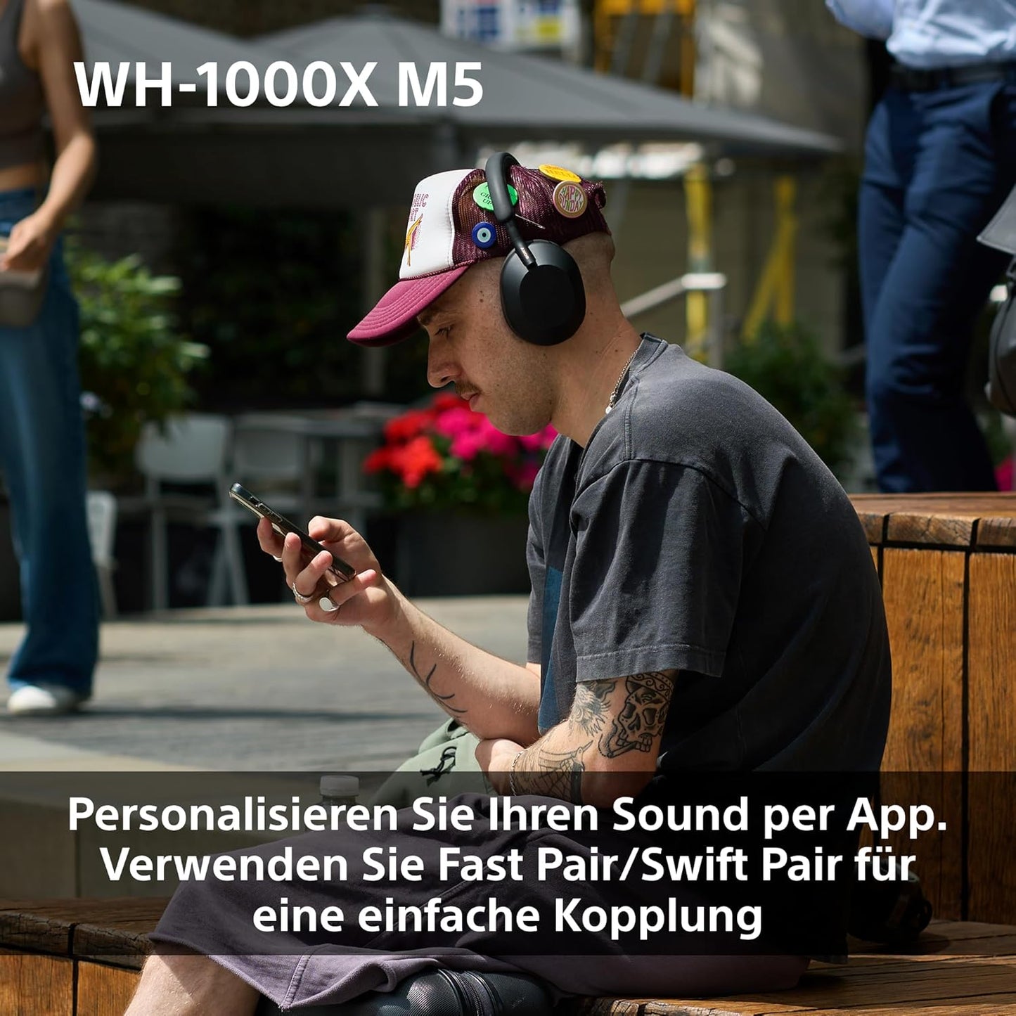 Sony WH-1000XM5 kabellose Bluetooth Noise Cancelling Kopfhörer, Schwarz