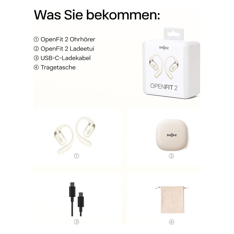 SHOKZ OpenFit 2 Open-Ear-Kopfhörer