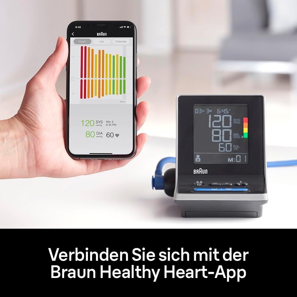 Intelligentes Braun ExactFit 5 Connect Oberarm-Blutdruckmessgerät