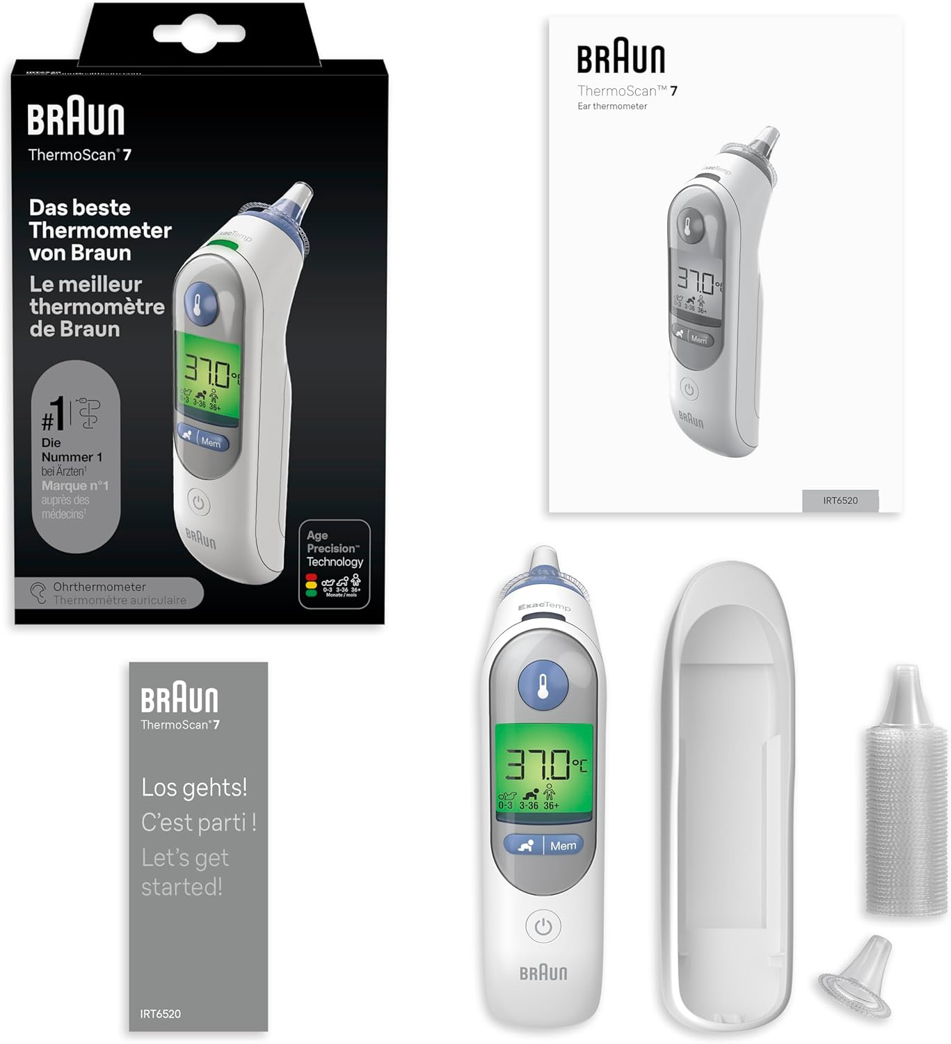 Braun ThermoScan 7 Ohrthermometer IRT6520WE