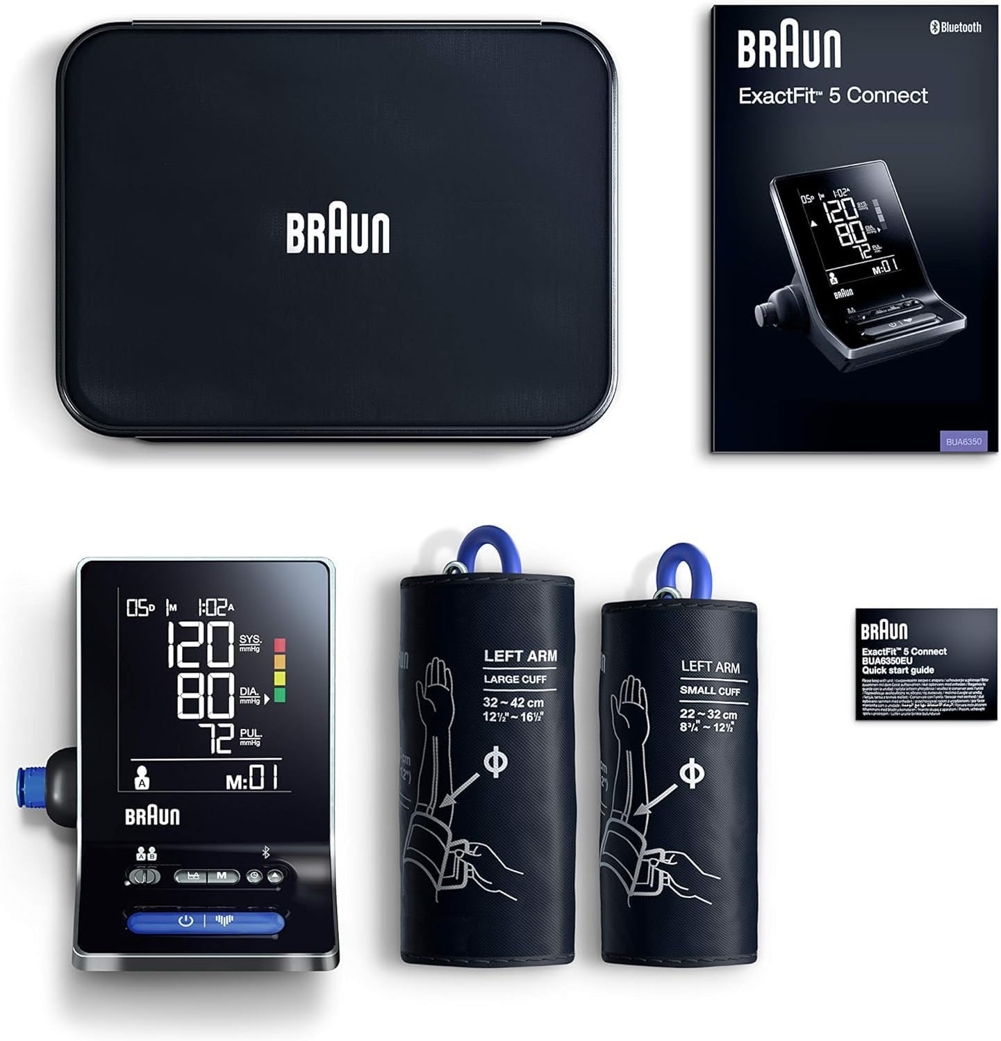 Intelligentes Braun ExactFit 5 Connect Oberarm-Blutdruckmessgerät