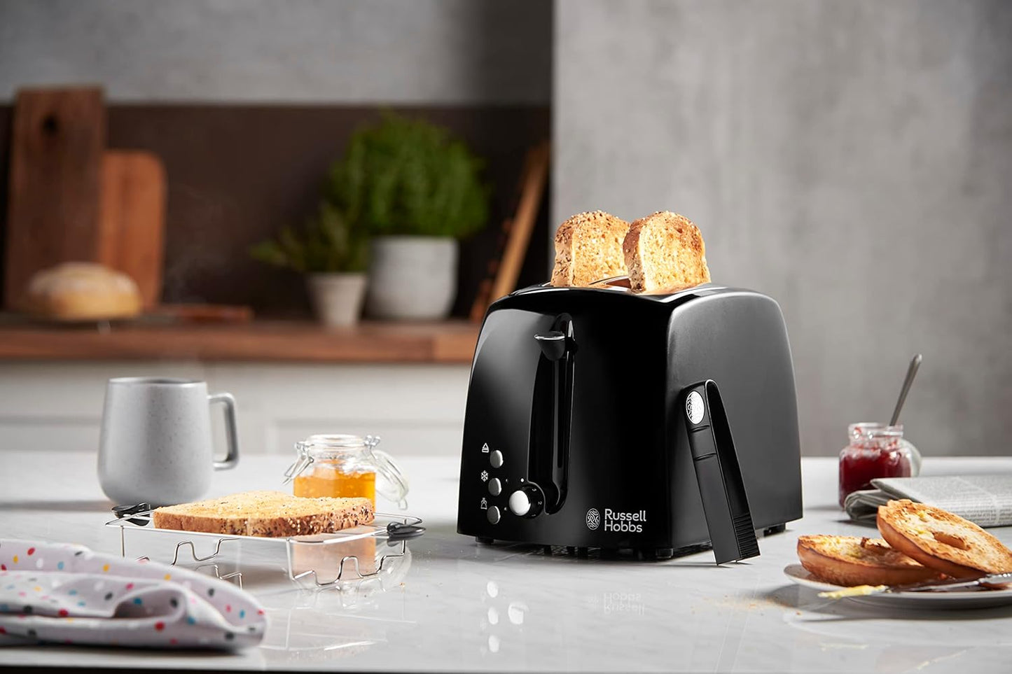 Russell Hobbs Textures Plus + Toaster 22601-56