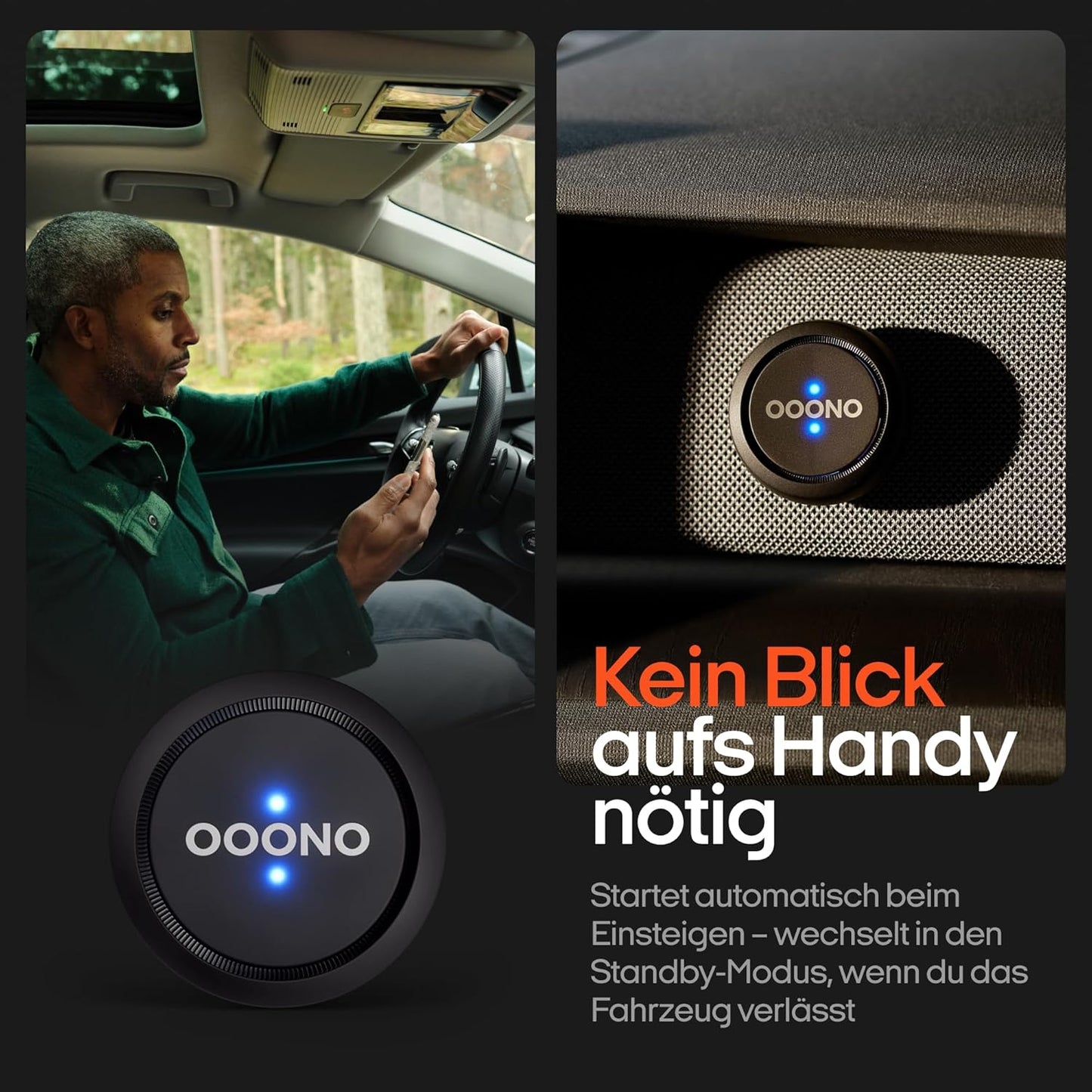 OOONO CO-Driver NO1: Warns of speed checks and dangers in road traffic