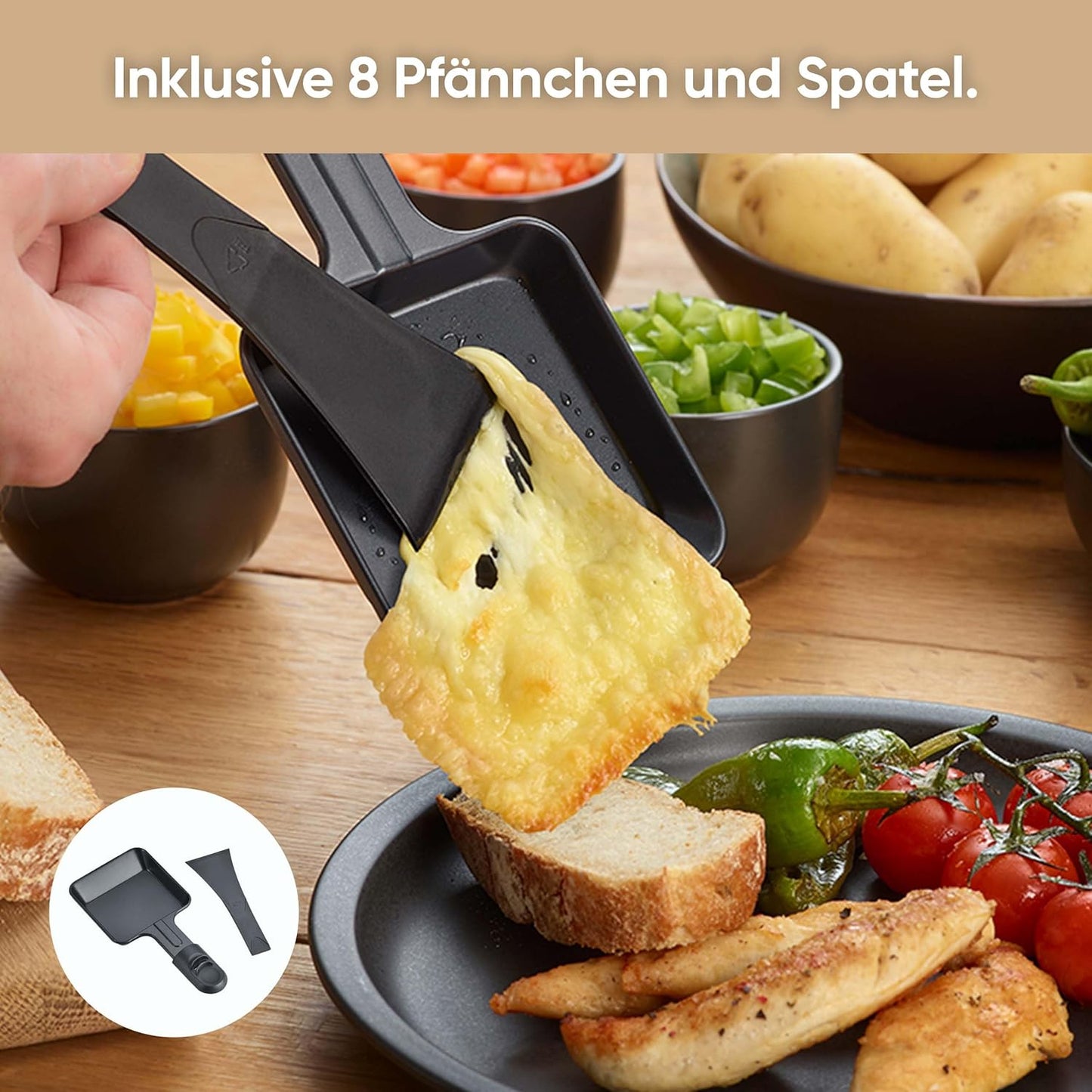 SEVERIN Raclette Grill RG 9670, Schwarz