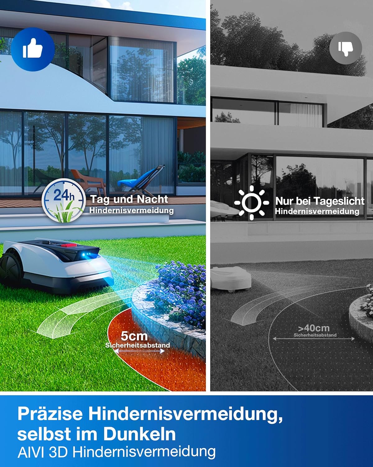 ECOVACS Goat O800 RTK Mähroboter ohne Begrenzungskabel, 800m²