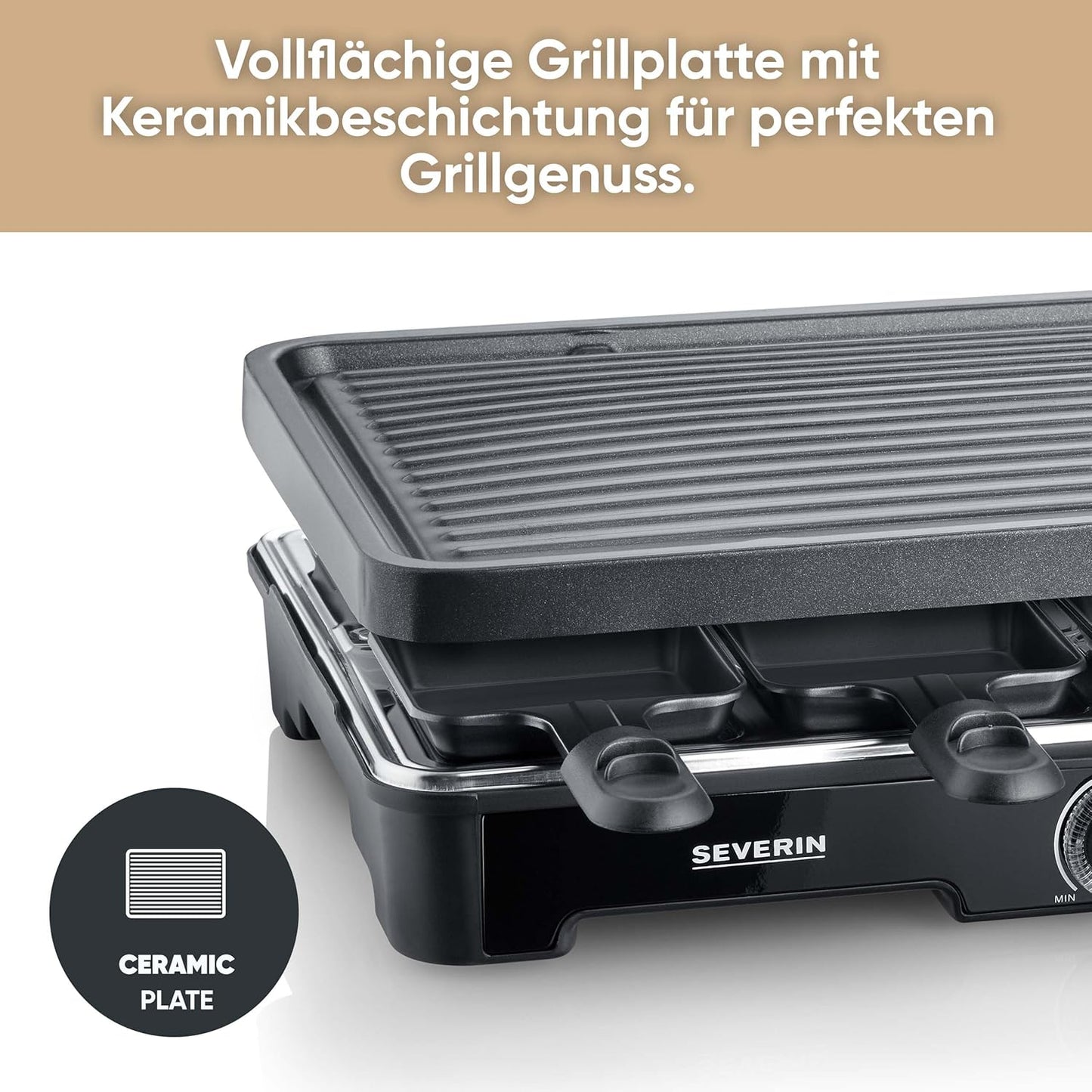 SEVERIN Raclette Grill RG 9670, Schwarz