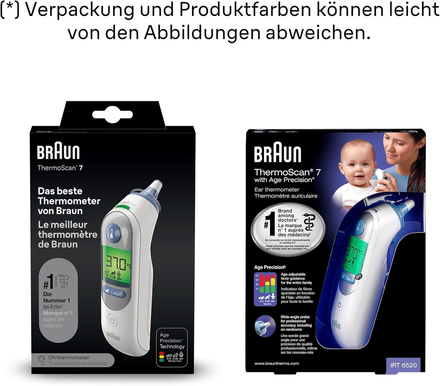 Braun ThermoScan 7 Ohrthermometer IRT6520WE