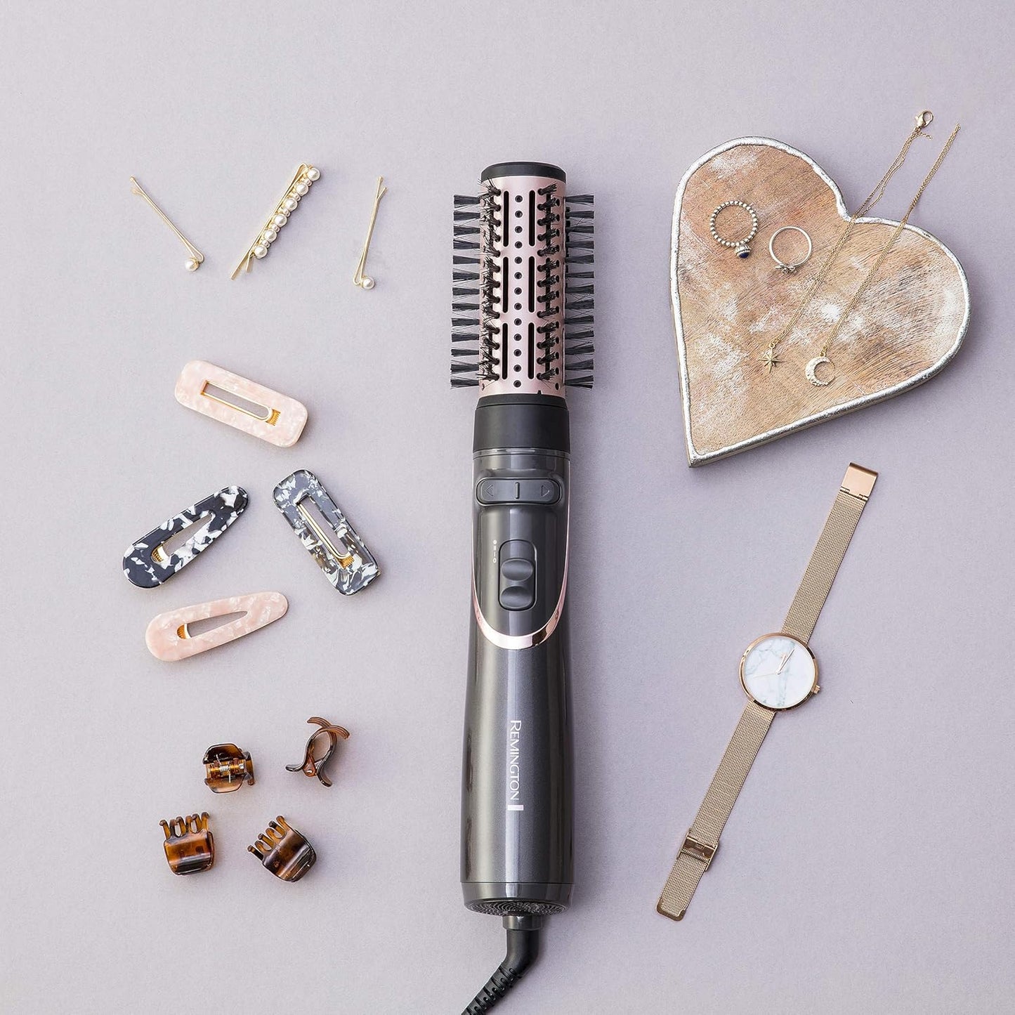 Remington Rotating (Automatic) Hot Air Brush Curl & Straight 3-in-1 Ionic Styler